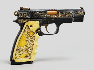 Vintage Pistol Antique Pistol 3d model