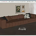 Modern Multiplayer Sofa 3d model
