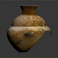 Traditional Carved Clay Pot As Decorative Home Furniture Accent