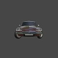 Vintage Burgundy Classic Sedan With White Roof And Sleek Exterior Design