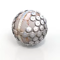 Mechanical Sphere Device Featuring Circular Metallic Panels and Structured Components