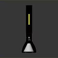 Coast Black Flashlight With Yellow Light Strip And Portable Ergonomic Design
