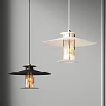 Modern Pendant Lights In Black And White With Minimalist Design For Interior