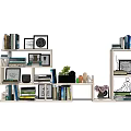 Nordic Style Hanging Cabinet Board Rack Storage Rack Bookshelf Ornaments 3d model