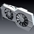 High Performance ASUS ROG Gaming Graphics Card With Dual Fans Red Black Design
