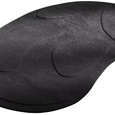 Unique Shaped Stylish Rug with Curved Design and Soft Texture for Home Interior Decor 3d model