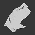 Broken Old Weathered Wooden Planks And Metal Sheets In Ash Debris With Overgrown Grass
