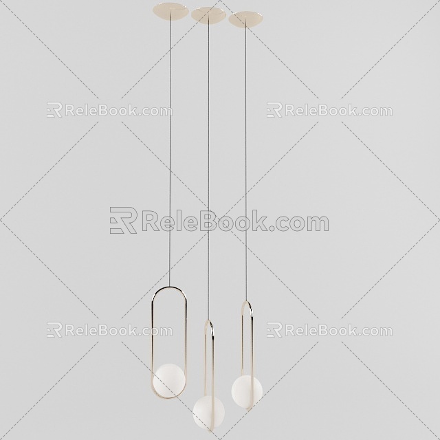 Chandelier decorative chandelier art chandelier combination 3d model