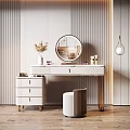 Light Luxury Dressing Table 3d model
