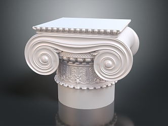 European Style Stigma Architecture European Sculpture Architecture 3d model