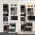Diverse Modern Kitchen Appliances Display With Ovens Microwaves Refrigerators Stoves And Cookware