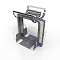 Industrial Steel Frame Structure With Support Platform And Multi layer Bracket Components