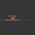 Creative Colorful Decorative Light With Scattered Small Colored Beads On Dark Background