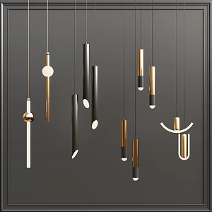 Modern chandelier 3d model