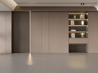 Modern Simple Sofa Background Wall Modern Decoration Balcony Cabinet Living Room Cabinet Wood Decorative Background Wall 3d model