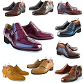 Various Color Leather Dress Shoes With Fringe Buckle And Classic Design Styles