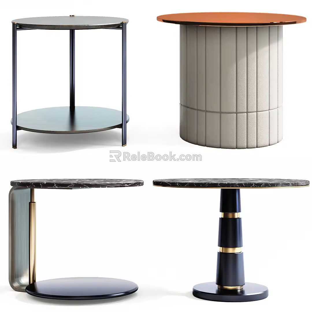 Modern round several sides several 3d model