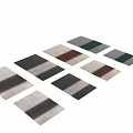 Square Rug Multi Colored Green Grey Brown Soft Plush Living Room Bedroom Decor