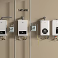 Poliform Home Appliances Wall Mounted Water Heaters With Digital Display And Controls