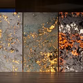 Modern transparent marble background wall 3d model
