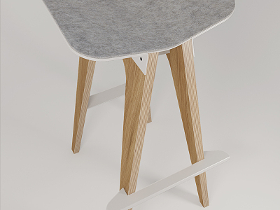 Nordic Bar Stool High Stool model