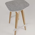 Nordic Bar Stool High Stool 3d model