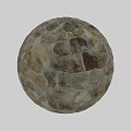 Rustic Cylindrical Stone Construction Element With Natural Texture And Varied Blocks