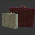 Vintage Suitcases With Wooden Handles Two Sizes Different Colors For Everyday Use