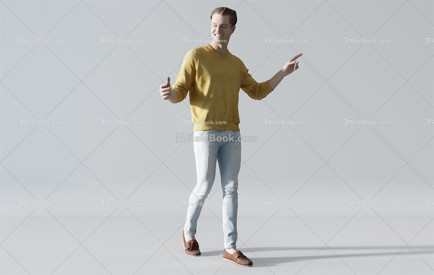 modern man character model