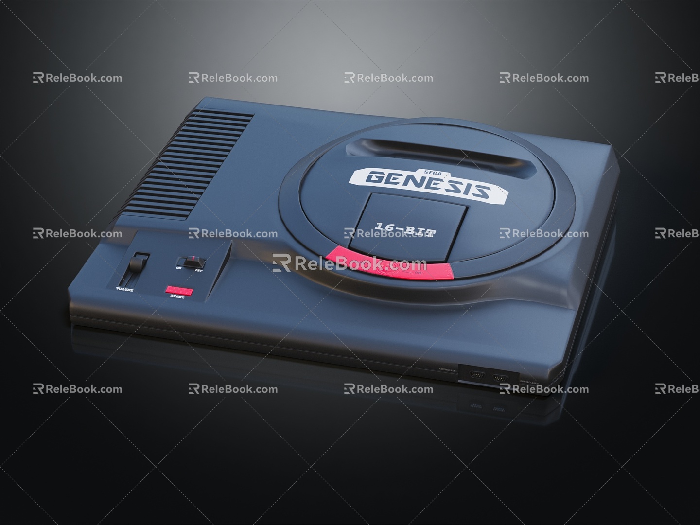 Modern game console Nintendo game console 3d model