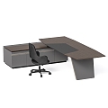 Modern Table and Chair Combination Table and Chair Office Baxter Collet 3d model