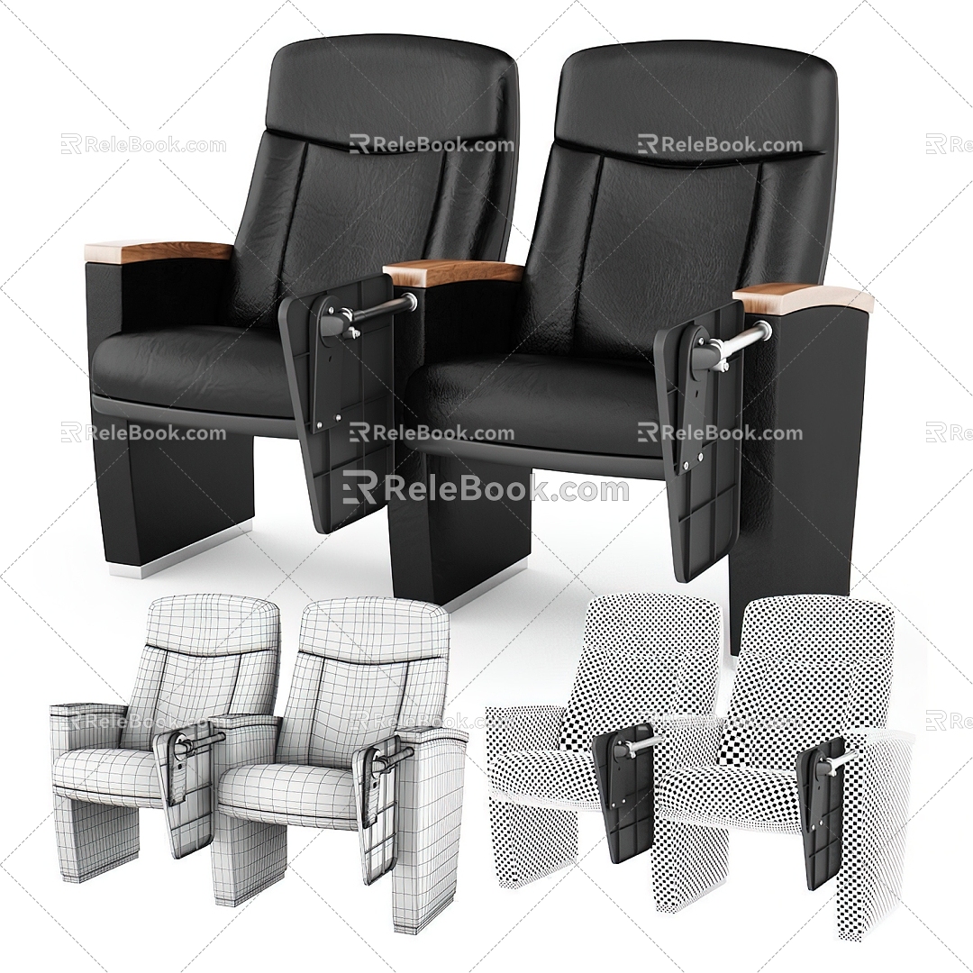 Cinema Sofa Chair Double Chair 3d model