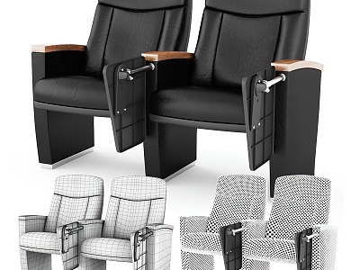 Cinema Sofa Chair Double Chair 3d model