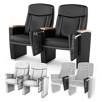 Cinema Sofa Chair Double Chair 3d model