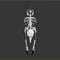 3D Medical Anatomical Skeletal Model With 3D Design And Red Markers For Teaching