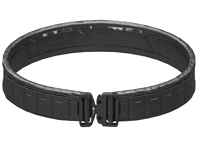 Black Tactical Belt With Quick Release Buckle And Durable Nylon Strap 3d model