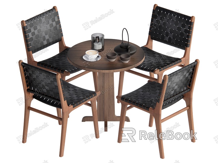 Leisure table and chair combination model