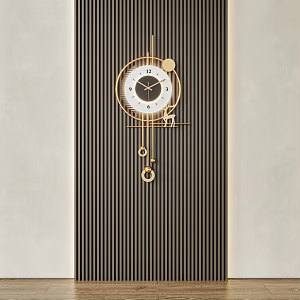 modern wall clock 3d model