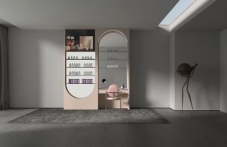 Modern Cosmetic Cabinet Rack 3d model