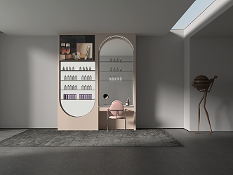 Modern Cosmetic Cabinet Rack 3d model