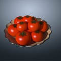 Tomato Tomato Persimmon Plum Persimmon Red Eggplant Wolf Peach Fruit Vegetable 3d model