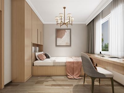 Light Luxury Tatami Bedroom model