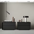 Bedside Table Chandelier Table Lamp 3d model