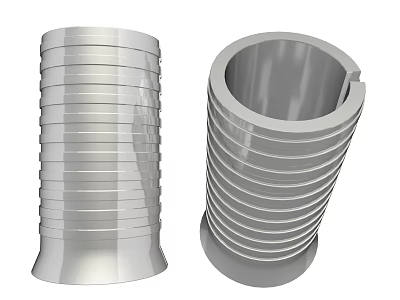 Hardware Tools Threaded Metal Sleeves Featuring Cylindrical Design For Mechanical Fastening 3d model