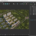 Aerial Planning of Modern Residential Community With High Rise Buildings Greenery and Roads