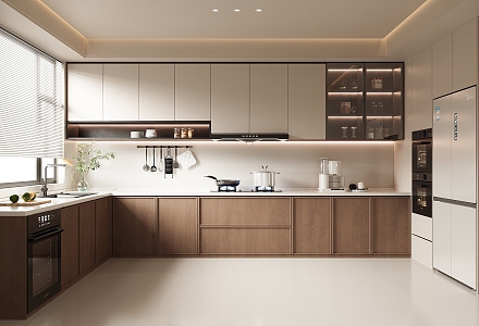 Middle Style Kitchen 3d model