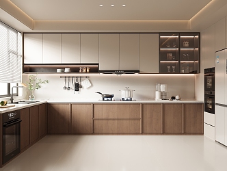 Middle Style Kitchen 3d model