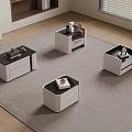 Modern bedside table 3d model