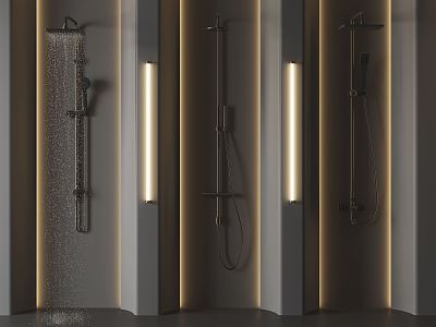 Modern rain shower model