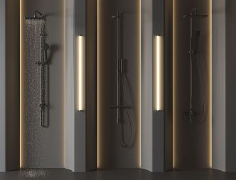 Modern rain shower 3d model